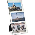 Balvi Cadre Dijon Coloris : argenté Capacité : 3 Photos de 10x15 cm Cadre Photo à Poser Plastique 34x