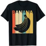 T-shirts noirs à motif banane Taille S look fashion pour homme 