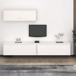 Meubles TV en bois blancs en bois massif modernes 