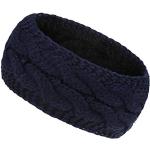 Chapeaux d'hiver bleu marine en fibre acrylique Tailles uniques look fashion pour femme 