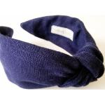 Headbands bleu marine avec noeuds Taille L look monochrome pour femme 