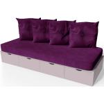 Banquettes ABC Meubles violet pastel en pin made in France 