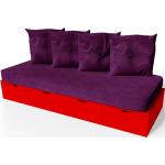 Banquettes ABC Meubles rouges en pin made in France 