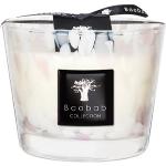 Bougies parfumées Baobab blanches de 10 cm 