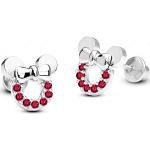 Boucles d'oreilles prune en or 18 carats Mickey Mouse Club Mickey Mouse look fashion pour garçon 