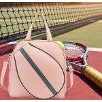 Sacs de tennis roses à rayures look fashion pour femme 