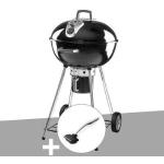 Barbecues Napoleon gris acier en inox au charbon Sur pieds diamètre 57 cm 