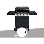 Barbecues à gaz Char-Broil gris acier en inox 4 brûleurs en promo 