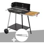 Barbecue charbon Florence Somagic + Pince en inox