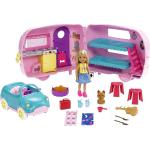 Barbie Famille Coffret Mini-poupée Chelsea avec sa Voiture et sa Caravane, Figurine Chiot et Accessoires, Jouet pour Enfant, FXG90