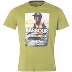 Barbour International SMQ Checker MTS0956 MTS OL73 Military Olive T-shirt pour homme, vert, Medium