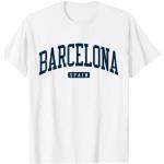 Maillots du FC Barcelone blancs à motif ville à manches longues Taille S look fashion pour homme 