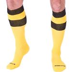 Chaussettes Barcode Berlin jaunes à motif Berlin de foot classiques pour homme 