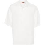 Chemises Barena blanches en lin à manches courtes Taille XXL classiques pour homme 