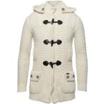 Manteaux en laine Bark blanc d'ivoire en laine à capuche à manches longues Taille XL pour femme en promo 