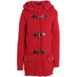 Vestes longues Bark rouges en laine à capuche à manches longues Taille XL pour femme en promo 