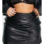 Minijupes noires en cuir minis Taille XL classiques pour femme en promo 