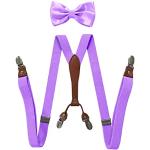 Bretelles violet clair à motif papillons Taille M look fashion pour femme 