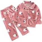 Pyjamas rose foncé en flanelle à motif moutons look fashion pour garçon de la boutique en ligne Amazon.fr 