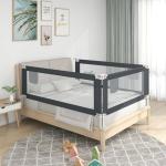 Vidaxl - Barrière de sécurité de lit d'enfant Gris foncé 100x25 cm Tissu