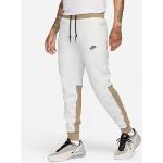 Joggings Nike Sportswear Tech Fleece blancs en polaire Taille S look sportif pour homme 