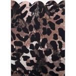 Maillots de bain tailles hautes Lascana marron à effet léopard en polyamide Taille S look fashion pour femme 