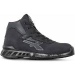 Chaussures montantes U-Power grises en microfibre antistatiques Pointure 48 look fashion pour homme 