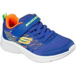 Baskets à lacets Skechers Bounder bleues en caoutchouc légères à lacets avec un talon jusqu'à 3cm look sportif pour garçon 