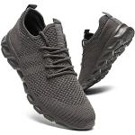 Chaussures de running gris foncé respirantes Pointure 39 look fashion pour homme en promo 