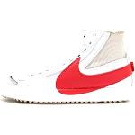 Chaussures de basketball  Nike Blazer Mid rouges en cuir synthétique Pointure 43 look fashion pour homme 