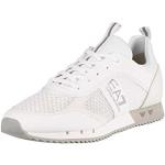 Chaussures de running de créateur Armani Emporio Armani blanches en fil filet Pointure 44 look fashion pour homme en promo 