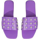 Chaussures casual violettes en coton imperméables Pointure 38 look casual pour femme 