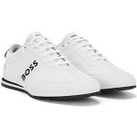 Chaussures de créateur HUGO BOSS BOSS blanches à lacets look sportif pour homme 