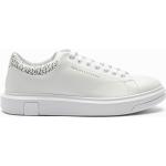Chaussures de créateur Armani Exchange blanches à logo en cuir synthétique en cuir Pointure 40 pour homme 