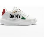 Baskets de créateur DKNY blanches en cuir synthétique en cuir Pointure 39 pour femme 