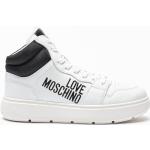 Chaussures montantes de créateur Moschino Love Moschino blanches pour femme en promo 