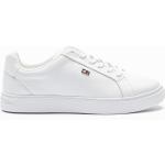 Baskettes blanches Tommy Hilfiger Flag Court Sneaker Blanc