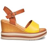 Sandales compensées Bata jaunes Pointure 40 look casual pour femme 