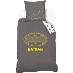 Housses de couette Warner Bros grises en coton Batman éco-responsable 140x200 cm pour enfant 