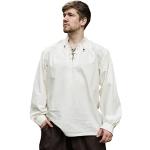 Chemises en coton col officier Taille XL look médiéval pour homme 