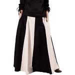 Jupes longues noires en coton à perles Taille L look médiéval pour femme 