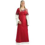 Robes rouges à manches longues à manches longues Taille S look médiéval pour femme 