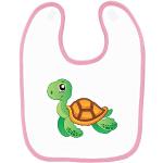 Bavoirs Mygoodprice roses à motif tortues 