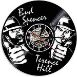 BBNNN Disque Vinyle Horloge Murale Bud Spencer Terence Hill Horloge Murale Design Moderne Salon