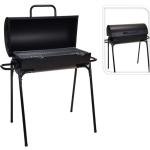BBQ Barbecuecharbon de bois - Surface de grillage 60 x 30 cm - Acier inoxydable