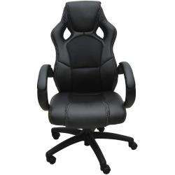 Bc-elec - bs11010-1 Sige baquet fauteuil de bureau noir, tissu et cuir