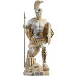 Ares Mars God of War Zeus Statue romaine Son Albâtre Doré 25 cm