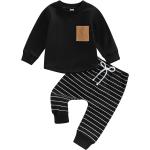 Pantalons de sport noirs à rayures Taille 2 ans look casual pour garçon de la boutique en ligne joom.com/fr 