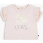 T-shirts à imprimés Levi's pêche à fleurs en jersey à volants bio éco-responsable pour fille de la boutique en ligne Levi's FR 
