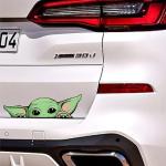 Autocollants roses enduits à motif voitures Star Wars Maître Yoda Baby Yoda 